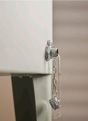 Frigo Portatile Doppio Contenitore con Ruote in Metallo verde - 7400088A788