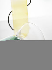 GELEE Grande con Manici | Vaso in Vetro Borisilicato colore Giallo e Rosa Ichendorf - 09313200