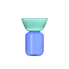 GELEE Piccolo | Vaso in Vetro Borisilicato colore Azzurro Verde Petrolio Ichendorf - 09313205