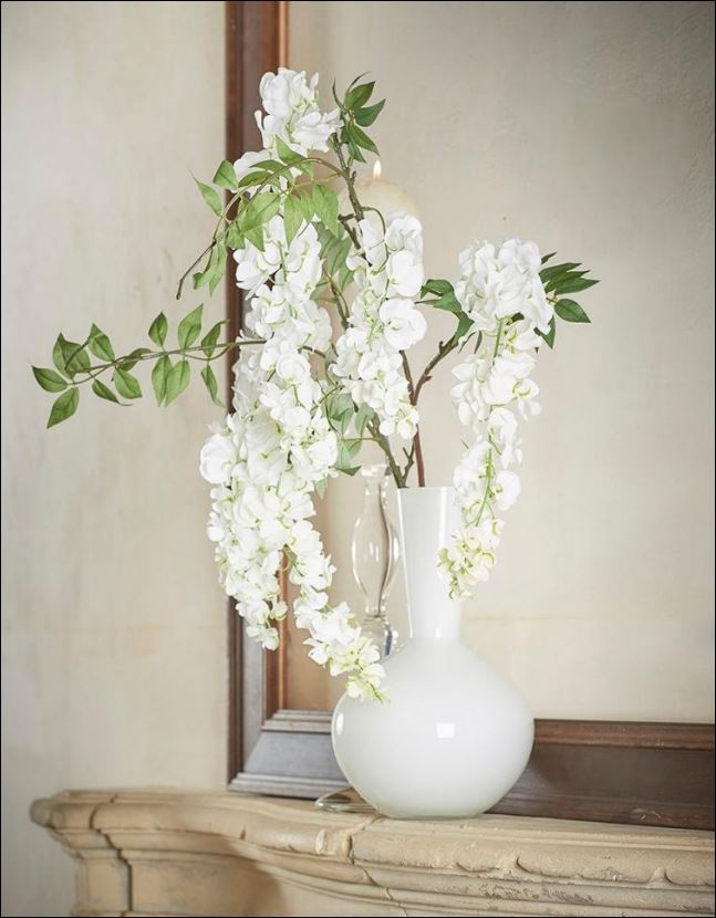 Ramo di Glicine Cadente : fiori artificiali di alta qualità  - CONFIG0079