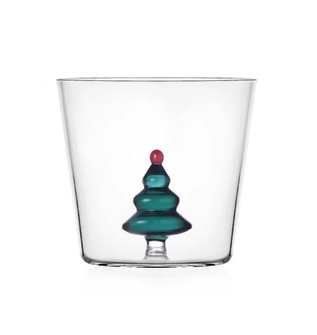 Crhistmas Tales Bicchiere Tumbler Albero di Natale Verde Petrolio - 0935209107