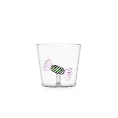 Tumbler Caramella Verde e Rosa Sweet & Candy Ichendorf Milano in vetro borosilicato