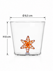 Tumbler Sweet & Candy Ichendorf Milano con fiocco di neve Pan di Zenzero, H 8 cm Ø 8,5 cm
