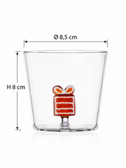Tumbler Sweet & Candy Ichendorf Milano con regalo Pan di Zenzero, H 8 cm Ø 8,5 cm