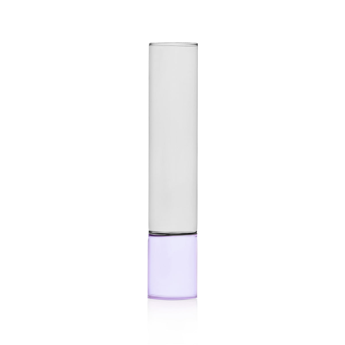 Vaso Bamboo colore Smoke/Viola H35 | Vasi in Vetro Ichendorf Milano