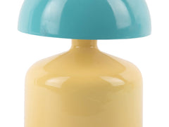 Lampada da Tavolo Funky Impetu Giallo Chiaro e Turchese H15 D10 CM | Lampade Colorate di Design - LM2259LY