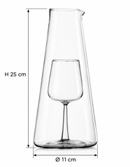 Inbottiglia – Decanter Caraffa Vino con Calice | Ichendorf Milano