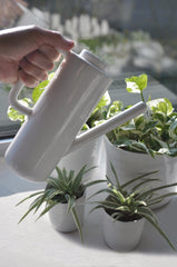 Thirst Slim annaffiatoio design ceramica bianca: attrezzi giardinaggio D&amp;M - AAR4567