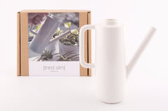 Thirst Slim annaffiatoio design ceramica bianca: attrezzi giardinaggio D&amp;M - AAR4567