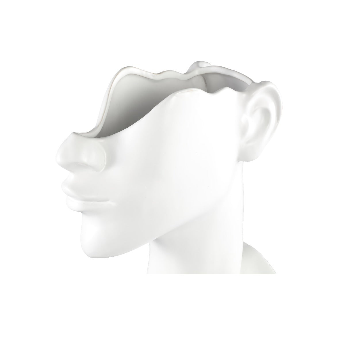 Vaso Jolie White H36,5 | Vaso corpo di donna in ceramica - 708446