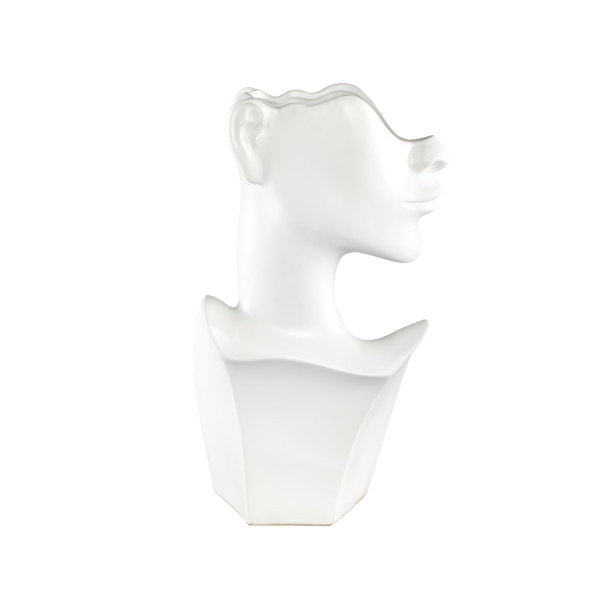 Vaso Jolie White H36,5 | Vaso corpo di donna in ceramica - 708446