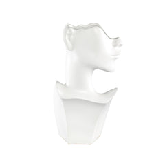 Vaso Jolie White H36,5 | Vaso corpo di donna in ceramica - 708446