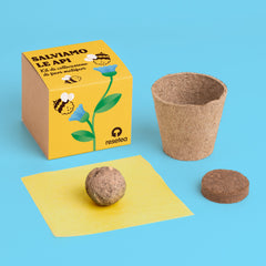 Salviamo le Api – Kit di Coltivazione di Fiori Melliferi | Regalo Green e Sostenibile