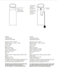 Lampada Ichendorf Andon Wireless &ndash; Vetro Bianco e Alluminio Oro - 09390011