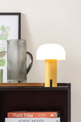 Lampada da Tavolo Luca Giallo Ocra &ndash; Design Moderno e Funzionalit&agrave; Senza Fili - LM2189YE