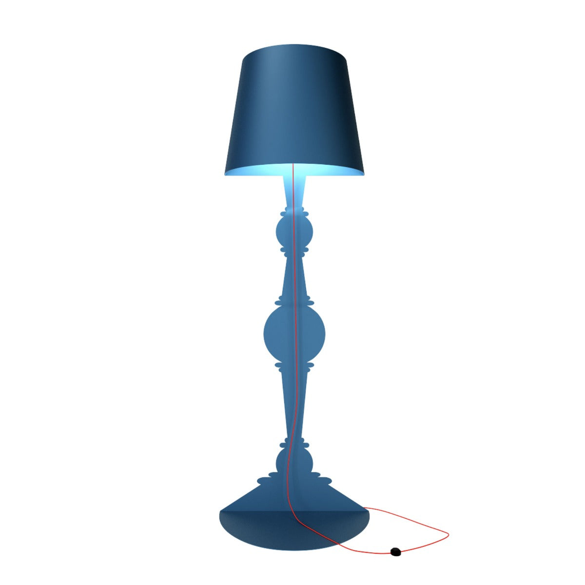 Barock 180 Blu Lampada Da Terra Youmeand | Lampade di Design Made in Italy  - 1000003