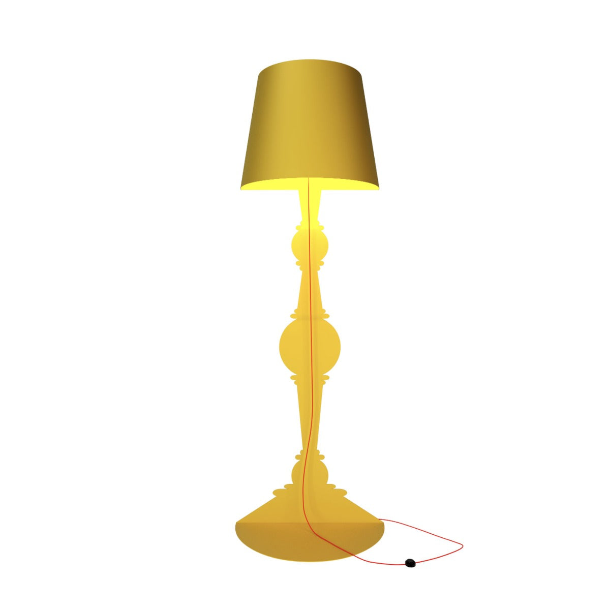 Barock 180 Yellow Lampada Da Terra Youmeand | Lampade di Design Made in Italy  - 1000007