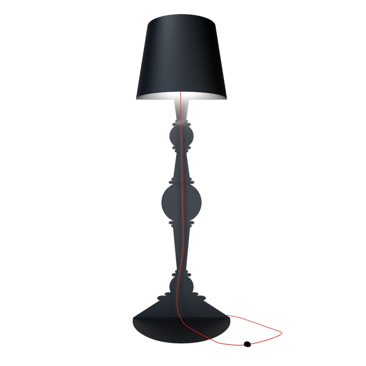 Barock 180 Black Lampada Da Terra Youmeand | Lampade di Design Made in Italy  - 1000001