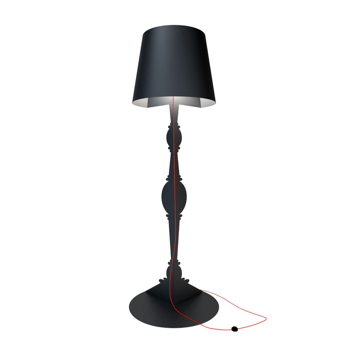 Barock 270 Black Lampada Da Terra Youmeand | Lampade di Design Made in Italy  - 1000008