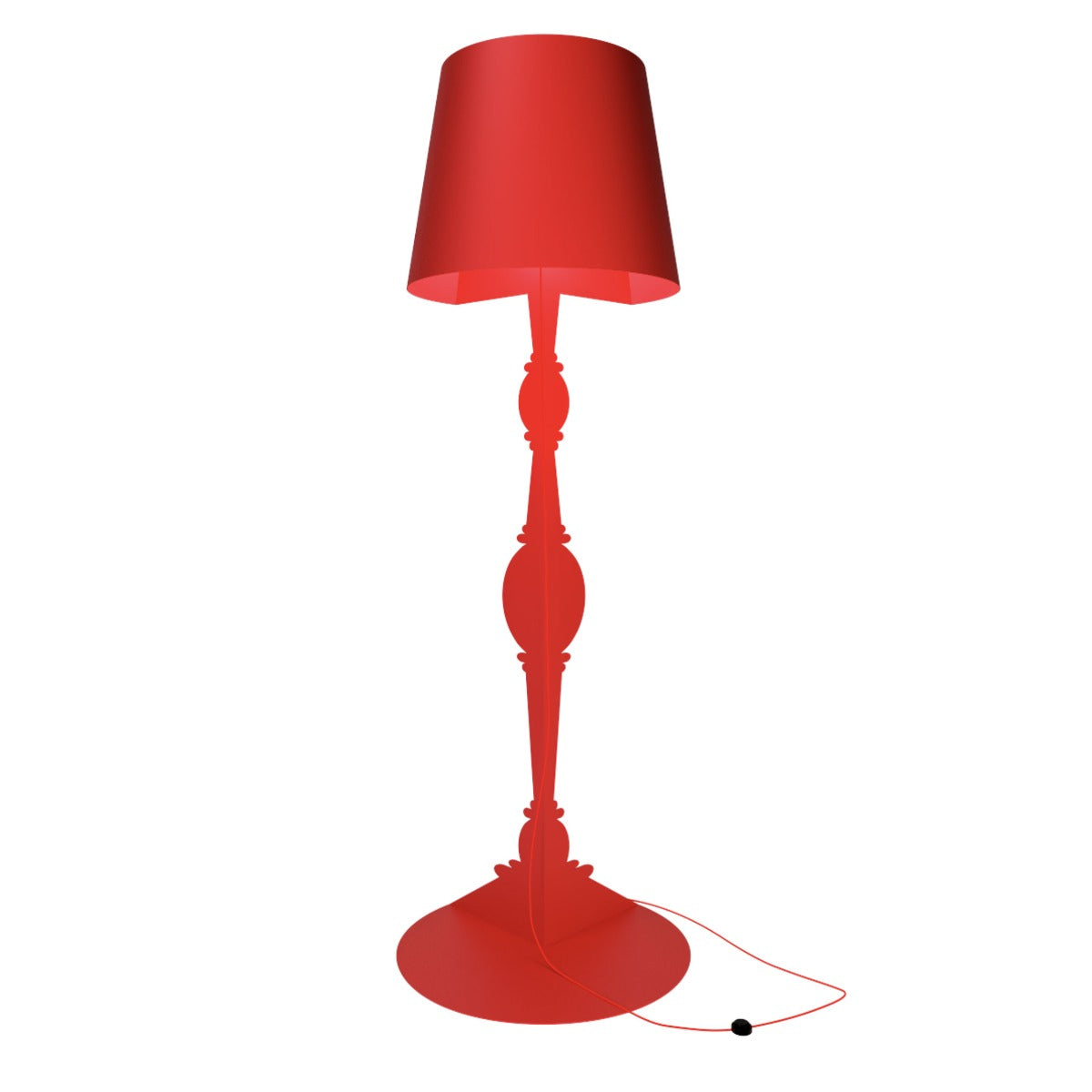 Barock 270 Red Lampada Da Terra Youmeand | Lampade di Design Made in Italy  - 1000012