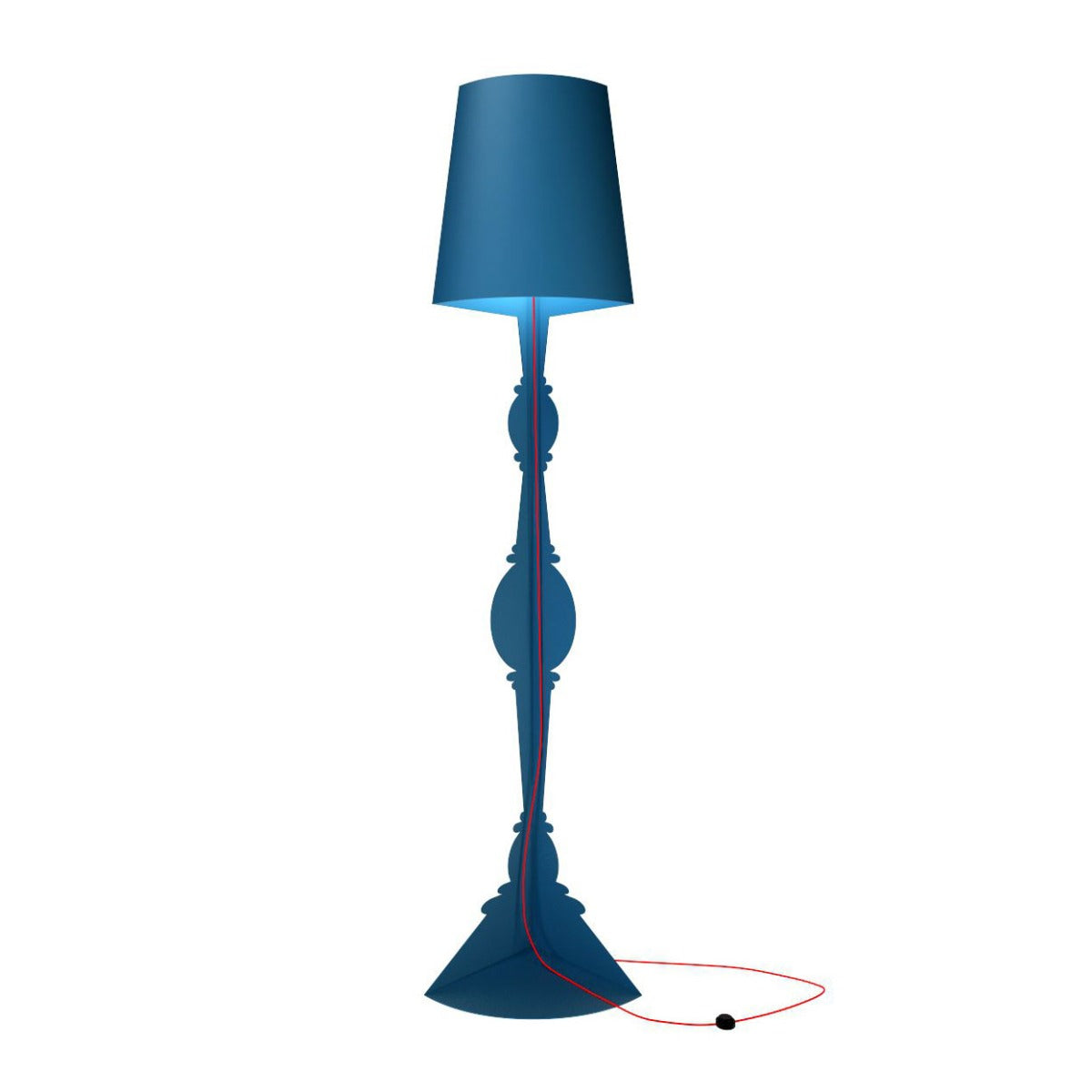 Barock 90 Blu Lampada Da Terra Youmeand | Lampade di Design Made in Italy  - 1000017