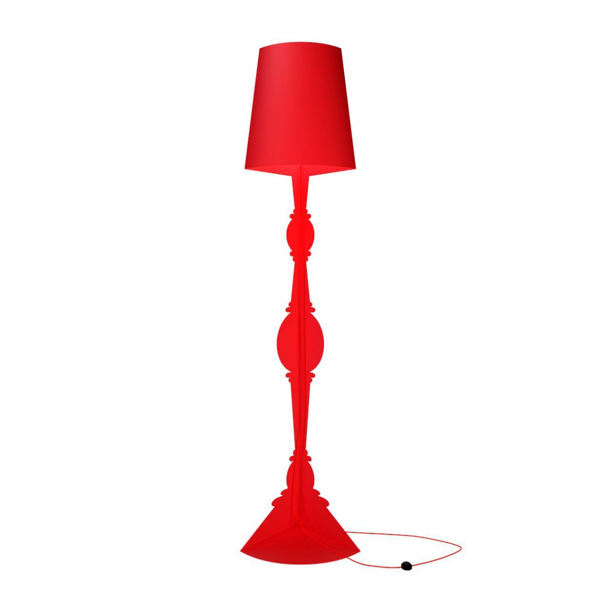 Barock 90 Red Lampada Da Terra Youmeand | Lampade di Design Made in Italy  - 1000019