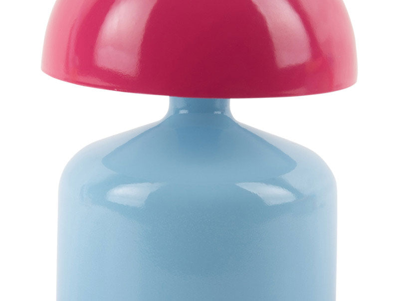 Lampada da Tavolo Funky Impetu Azzurra e Fuxia H15 D10 CM | Lampade Colorate di Design - LM2259LB
