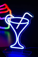 Lampada Neon LED Light Cocktail Blue - LM2272BL