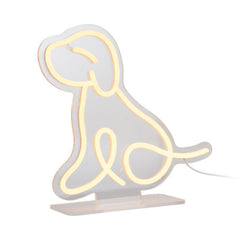 Lampada Neon LED Light Sitting Dog - LM2273YE