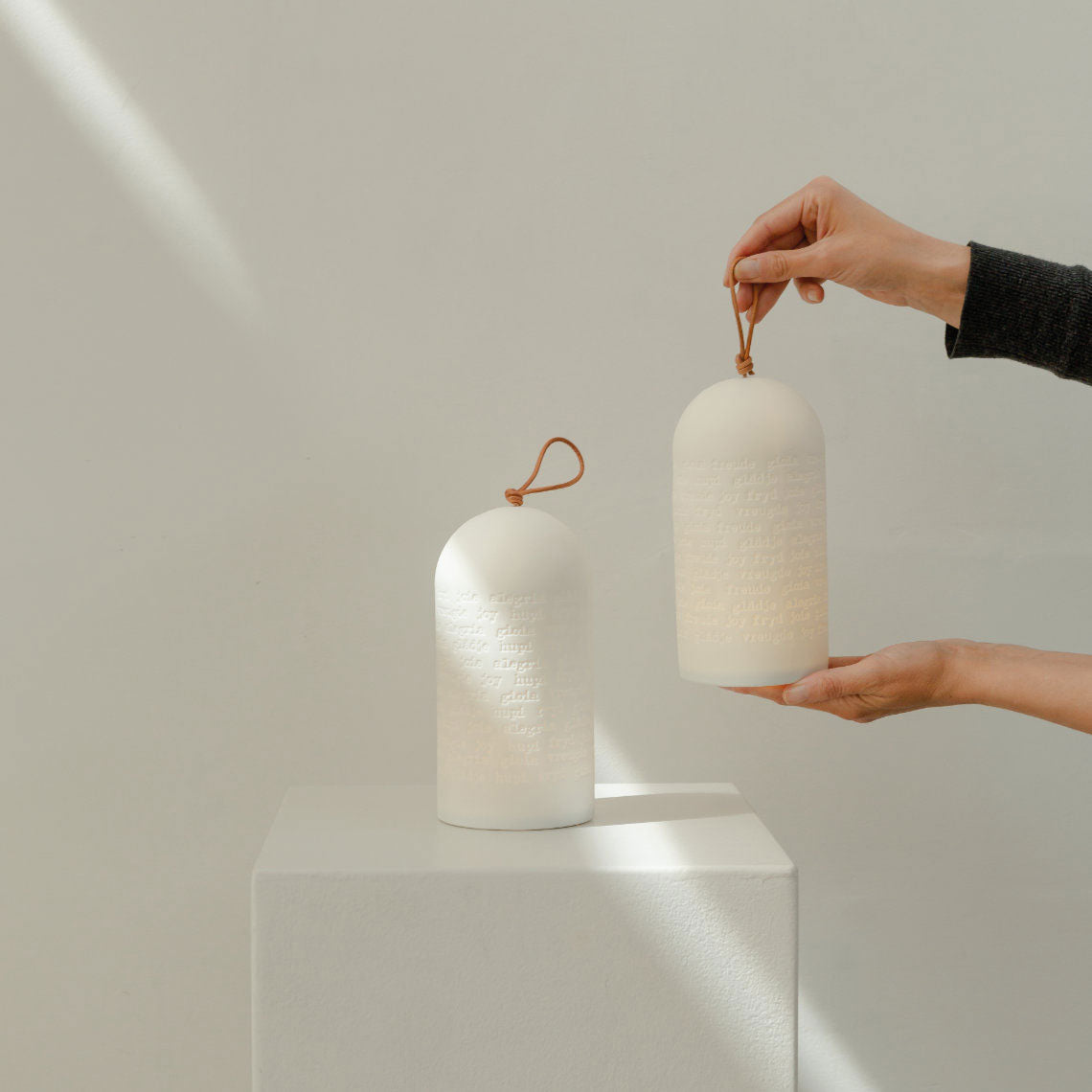 Lampada Poesia Led in Ceramica Bianca - 0016960
