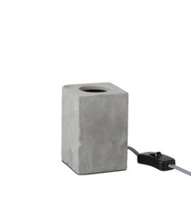 Lampada da tavolo in cemento grigio : Lampade di design in cemento - 93764
