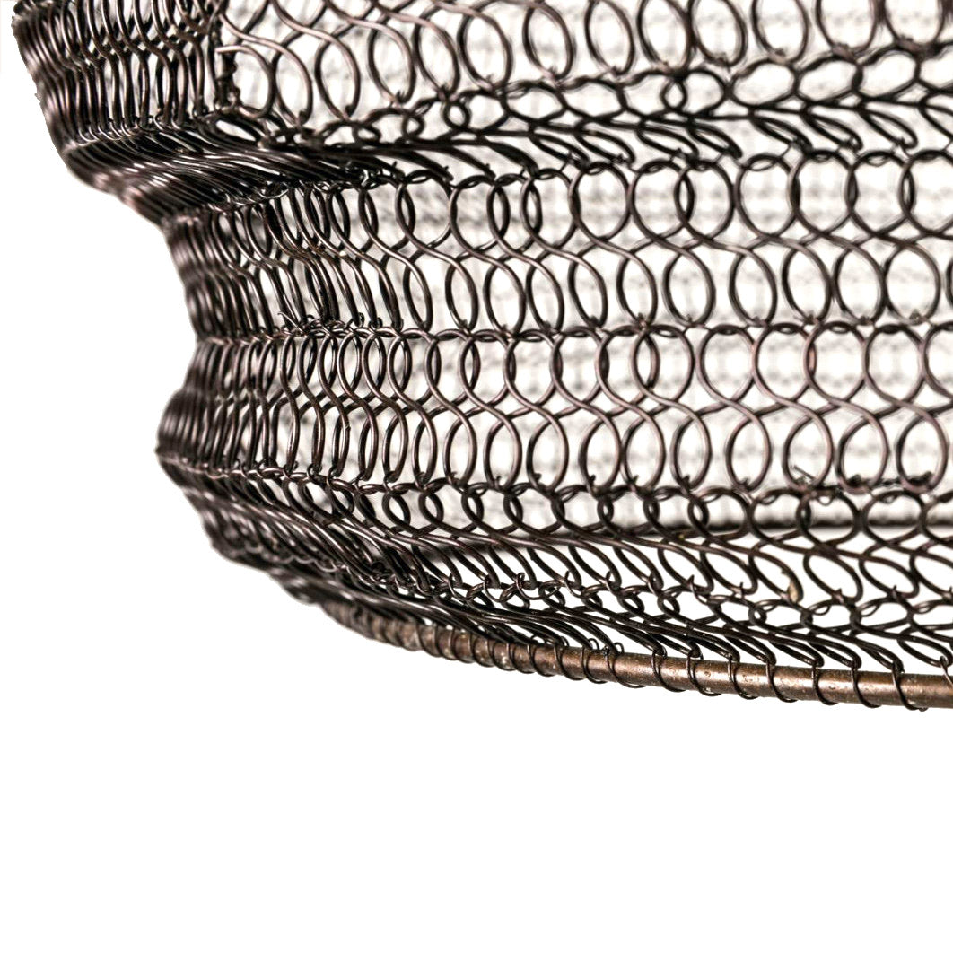 Lampadario a goccia in rete di metallo marrone scuro H85 - 713895