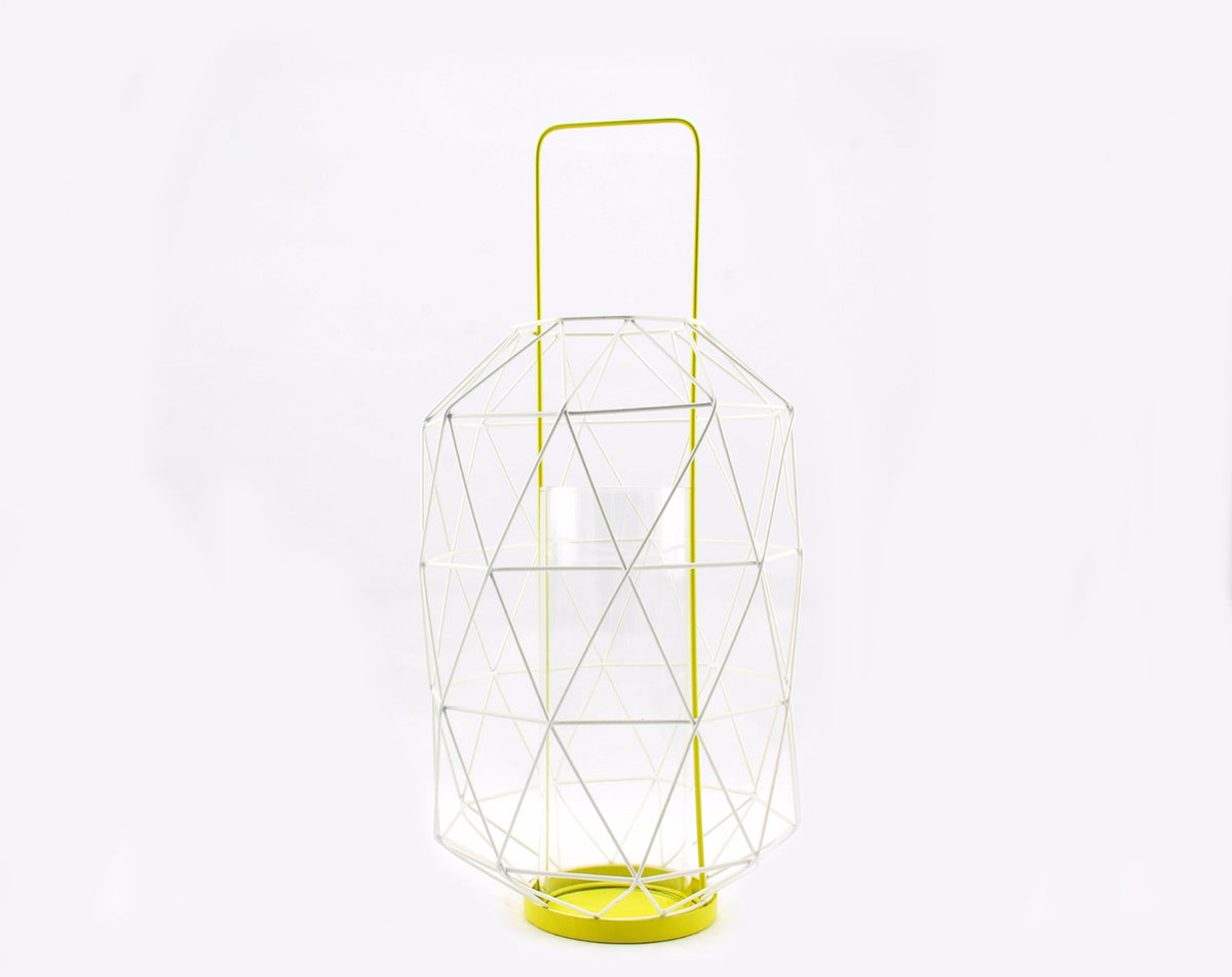 Lanterna Espace Yellow: lanterne grandi in metallo Pomax - 30627-YEL