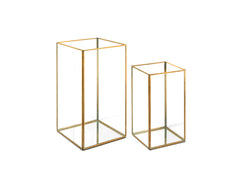Lanterna Quadrata Aperta Oro  - CONFIG0192