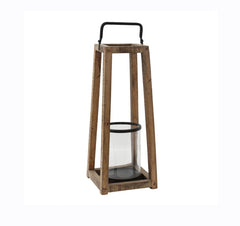 Meryl wood natural open lantern rettangolare L - 686543