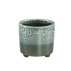 Vaso Leone Blue S | Vaso di design con piedini in ceramica - 702657