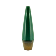 Moku - Vaso a forma di cono in gres di colore verde scuro alt.51 - 015016