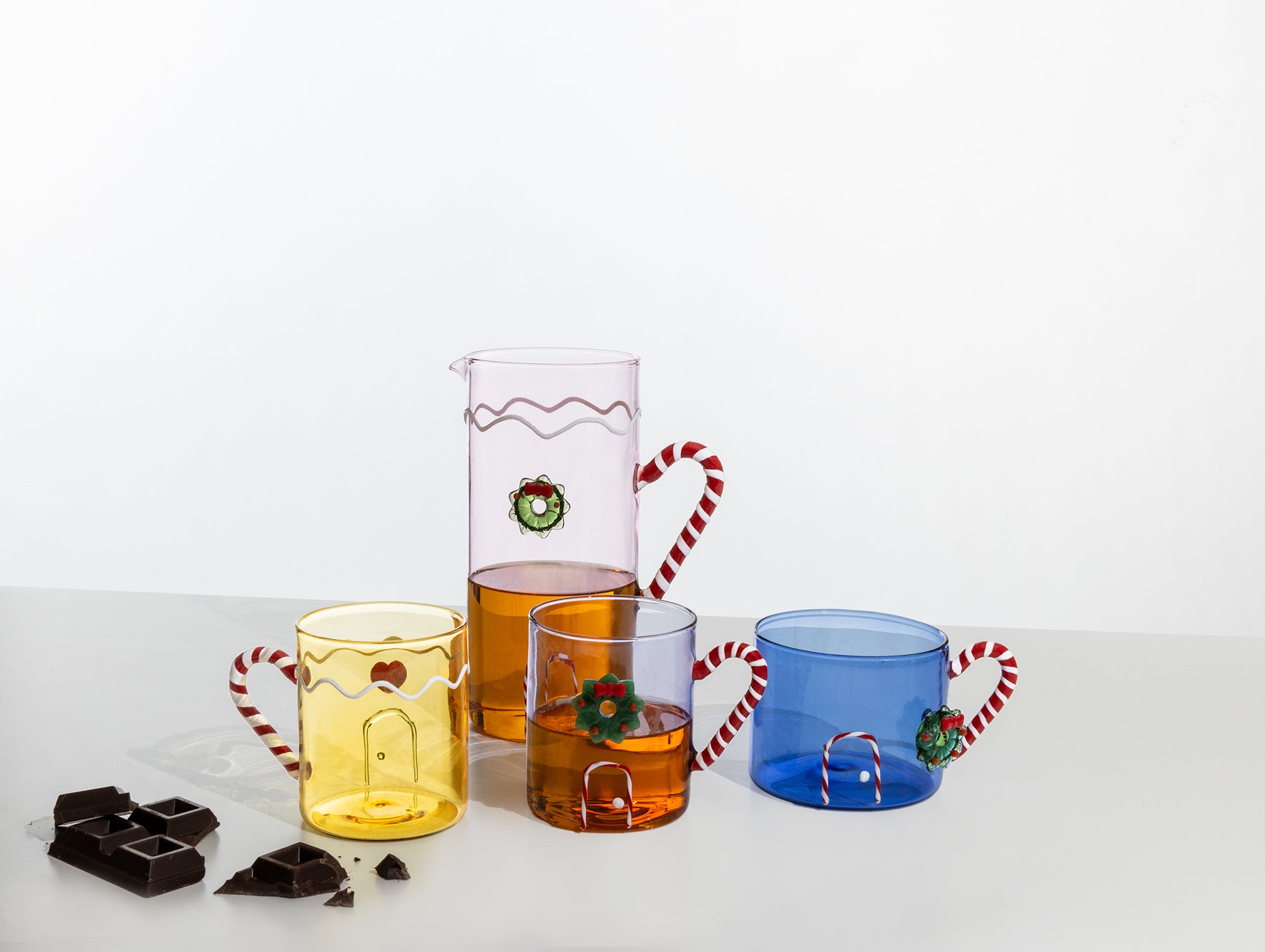Mug giallo Sweet & Candy con manico a bastoncino di zucchero Ichendorf Milano lifestyle