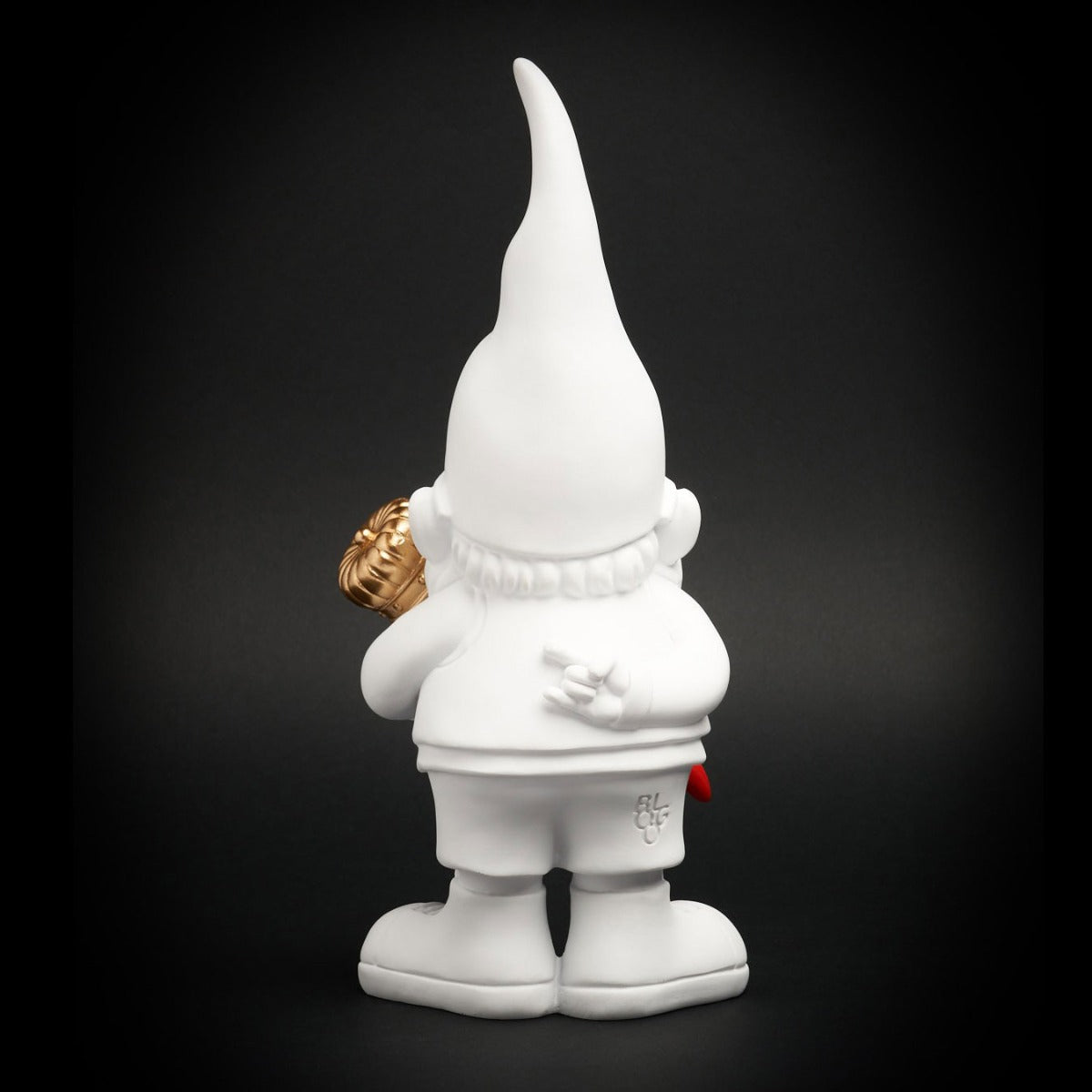 Statuetta In Poliresina Nano Bernardo Lucky Bianco H29 Cm - NANO291090