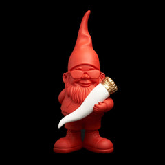 Statuetta In Poliresina Nano Bernardo Lucky Rosso H29 Cm - NANO291091