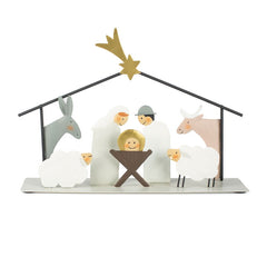 Baden Collection Nativit&agrave; in Metallo H20 x L27Cm - 1248458