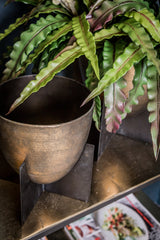 Vaso Nevio Silver | Vaso in alluminio color bronzo - 700287
