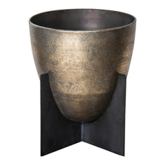 Vaso Nevio Silver | Vaso in alluminio color bronzo - 700287
