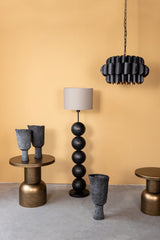 Vaso Nirah Black | Vaso di design in ceramica forma irregolare - CONFIG0349