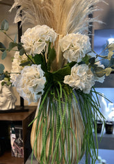 Ortensia artificiale Bianca Real Touch H50 | Fiori artificiali Real Touch - 215750,12