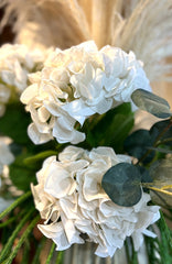Ortensia artificiale Bianca Real Touch H50 | Fiori artificiali Real Touch - 215750,12