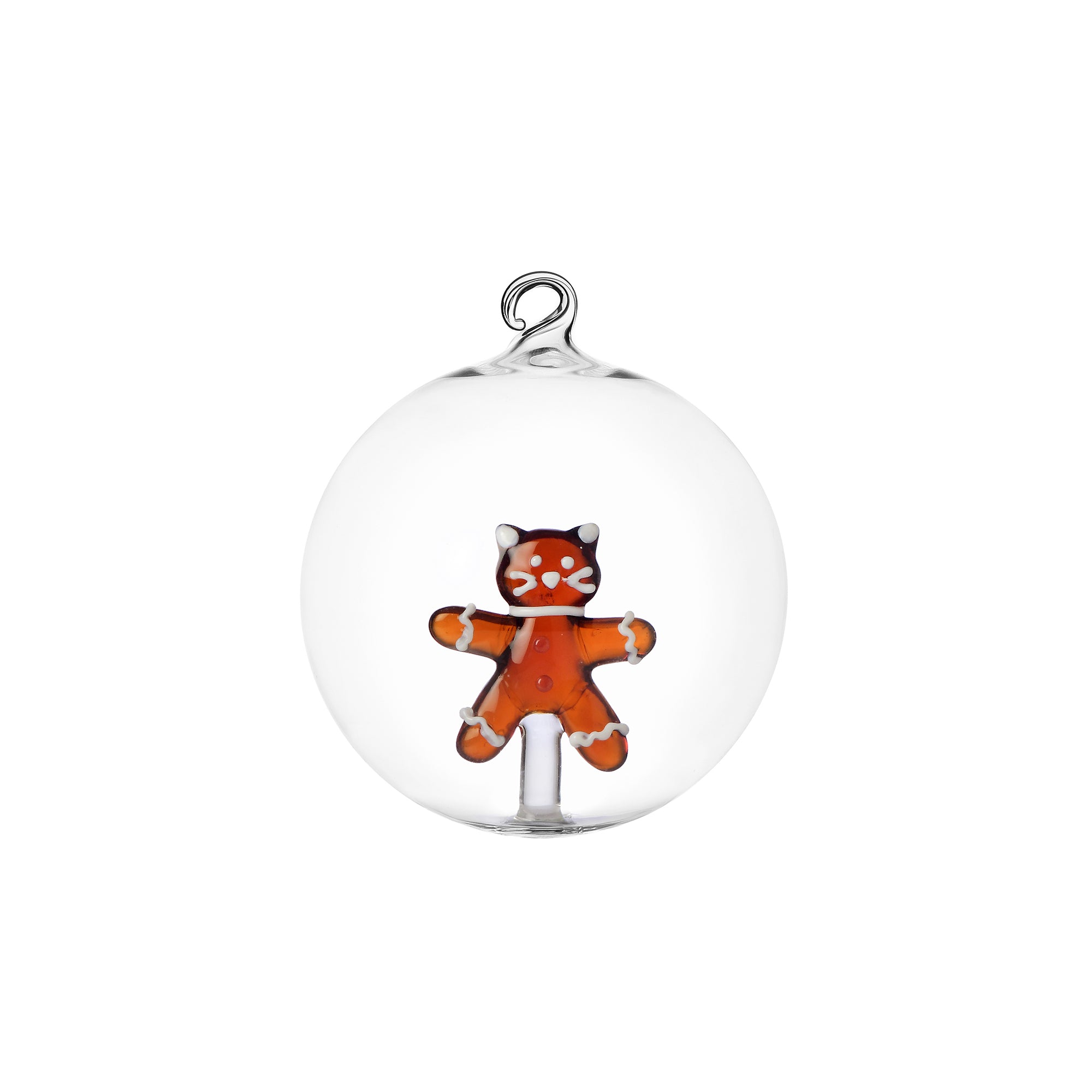 Palla di Natale Sweet & Candy Ichendorf Milano con Gatto Pan di Zenzero 