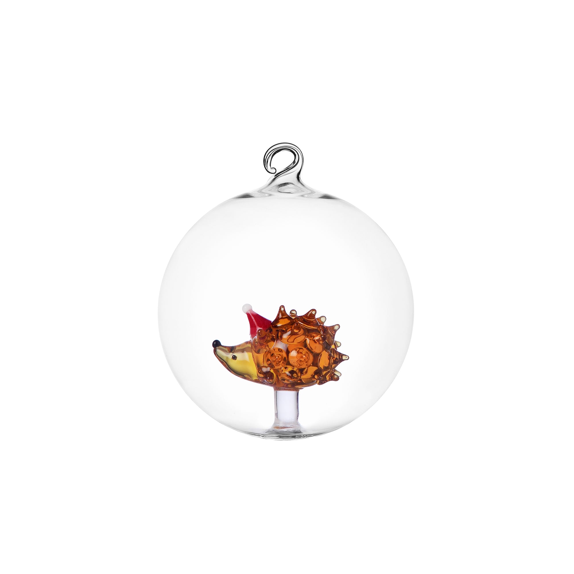 Palla di Natale con Riccio Woodland Tales Ichendorf Milano in vetro borosilicato