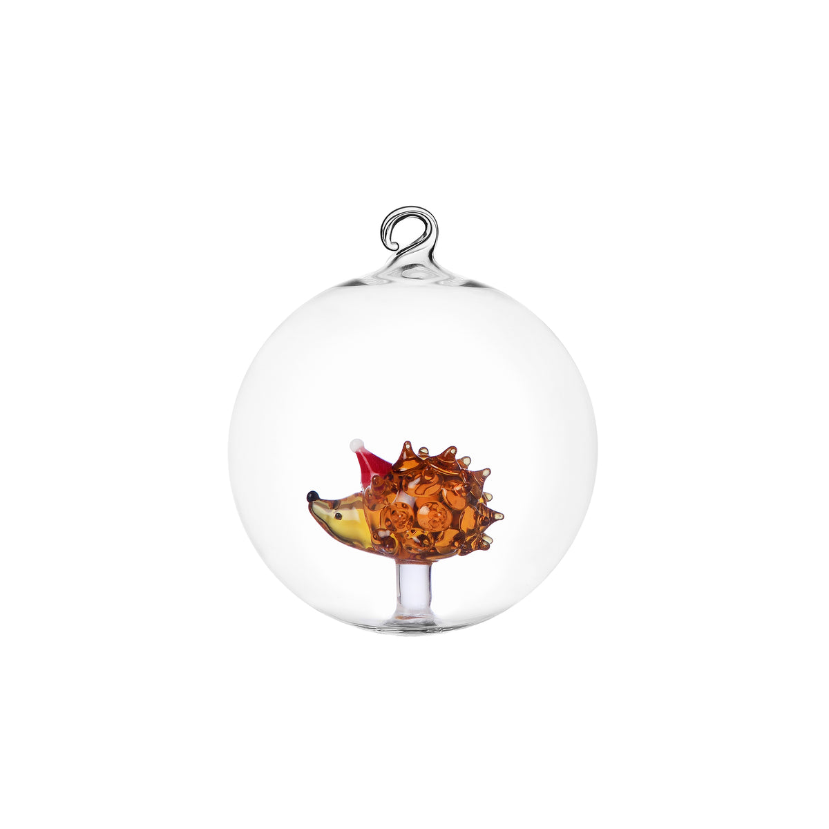 Palla di Natale con Riccio Woodland Tales Ichendorf Milano in vetro borosilicato