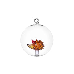 Palla di Natale con Riccio Woodland Tales Ichendorf Milano in vetro borosilicato